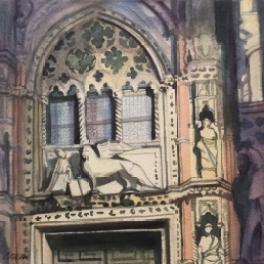 "La Porta della Carta"Acquerello su carta Fabriano 40 x 40 cm 2017